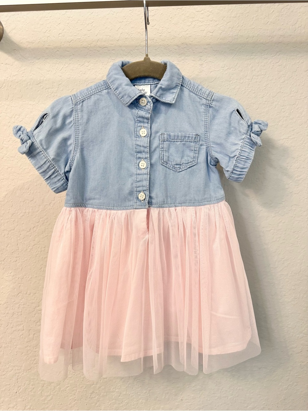 Baby Girl Tulle Short-Sleeve Dress